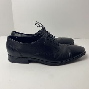 Cole Haan Men's 10.5 Air Adams Cap Toe black Leather Oxford Business dress Shoes